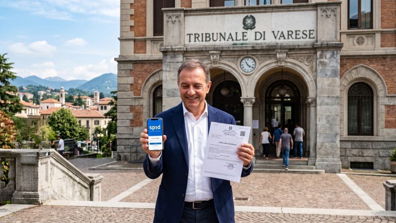 Casellario giudiziale con Spid: la sperimentazione parte da Varese